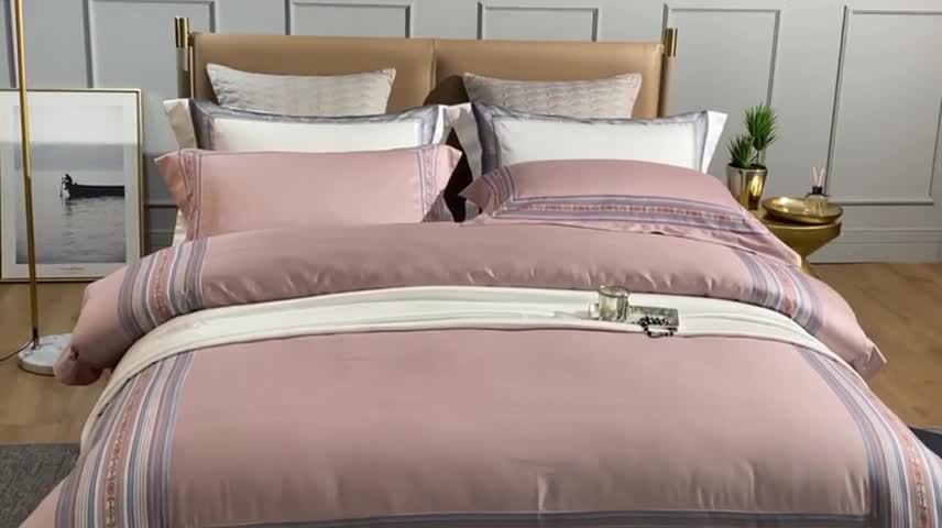 91家纺网 家纺一手货源 找家纺 威克凯丽2021新款60长绒棉数码工艺四件套 雅芙