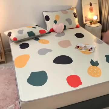 91家纺网 家纺一手货源 找家纺 （总）佰亿莱2024新款数码印花卡通大版数码冰丝席凉席