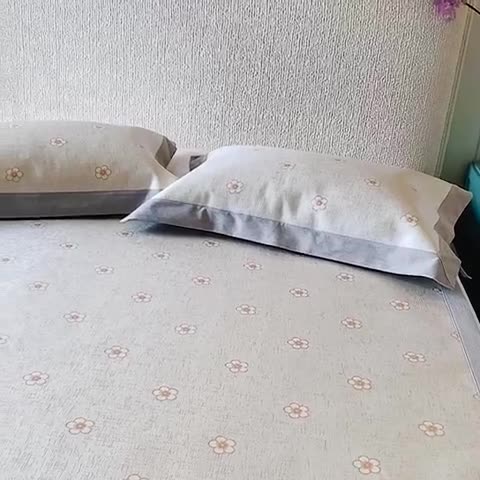 91家纺网 家纺一手货源 找家纺 本希 2020新款高端可水洗冰丝凉席提花系列实拍图太阳花-黄