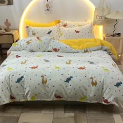 91家纺网 家纺一手货源 找家纺 甜之梦 2025新款13372全棉四件套 恐龙宝贝