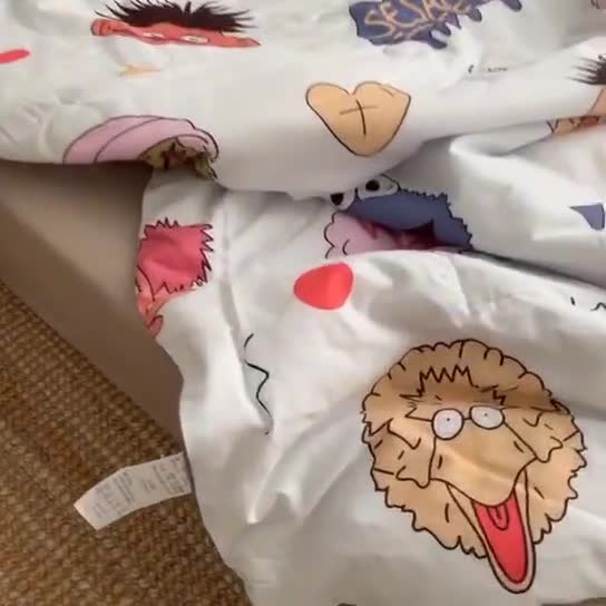 91家纺网 家纺一手货源 找家纺 时年家纺 2020新款40支全棉13372喷气羽丝夏被 芝麻宝贝