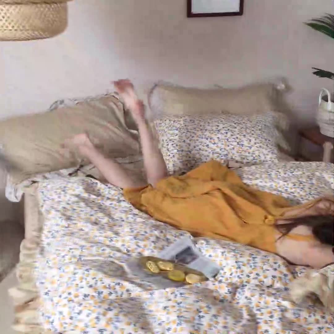 91家纺网 家纺一手货源 找家纺 忆生活 2020新款全棉韩版田园小碎花四件套小清新风格水果花