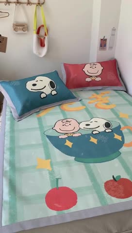 91家纺网 家纺一手货源 找家纺 时年 2020新款水洗养生凉席 下午茶