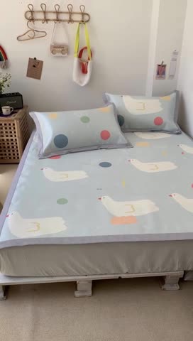 91家纺网 家纺一手货源 找家纺 时年 2020新款水洗养生凉席 和平鸽