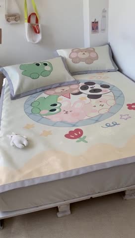 91家纺网 家纺一手货源 找家纺 时年 2020新款水洗养生凉席 好伙伴