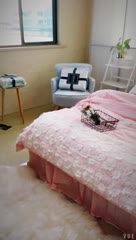 91家纺网 家纺一手货源 找家纺 花香四季 2023新款全棉梦露系列四件套床笠款 粉色