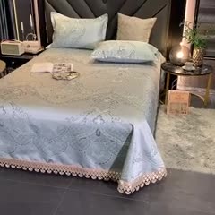 91家纺网 家纺一手货源 找家纺 朗莎家纺 600D冰丝色织提花冰丝席三件套 赫拉