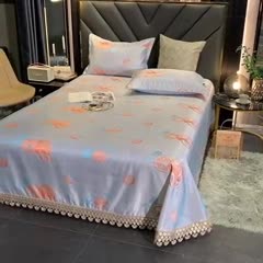 91家纺网 家纺一手货源 找家纺 朗莎家纺 600D冰丝色织提花冰丝席三件套 靓橙