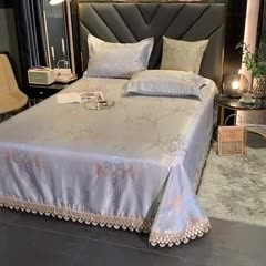 91家纺网 家纺一手货源 找家纺 朗莎家纺 600D冰丝色织提花冰丝席三件套 秘密花园