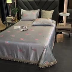 91家纺网 家纺一手货源 找家纺 朗莎家纺 600D冰丝色织提花冰丝席三件套 蜜桃之恋