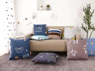 91家纺网 家纺一手货源 找家纺 宝马家纺 2022年精梳棉抱枕被 星星点灯