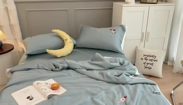 91家纺网 家纺一手货源 找家纺 星野 2020新款60天丝夏被宇航员