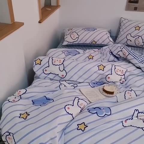 91家纺网 家纺一手货源 找家纺 （总）感遇 2020新款ins全棉简约北欧风单床单