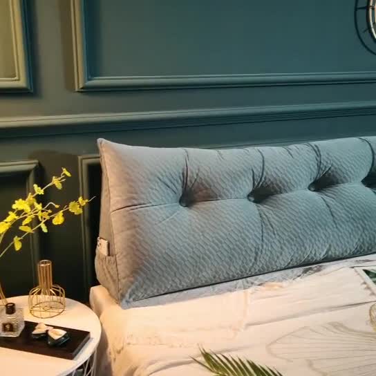 91家纺网 家纺一手货源 找家纺 永光家居 2020新款立体绒长三角靠垫 瓦格灰