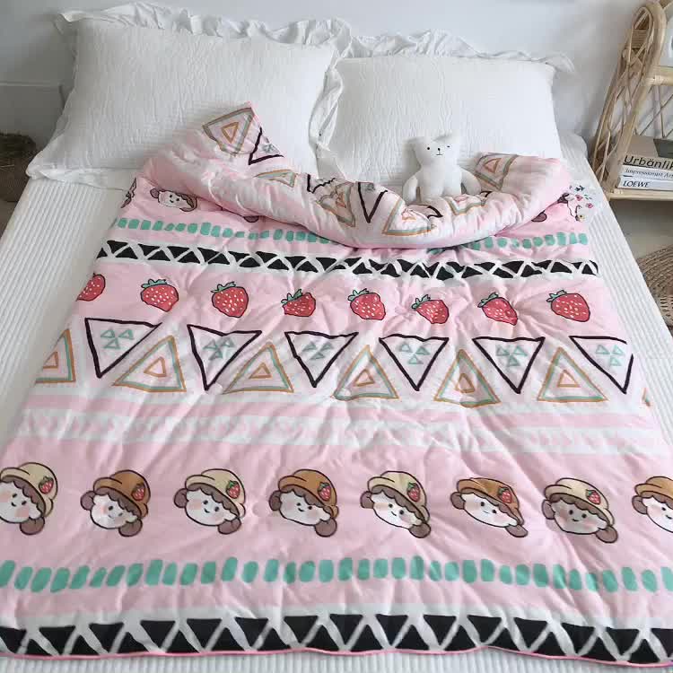 91家纺网 家纺一手货源 找家纺 星期八 2020新款婴儿裸睡级春秋冬被 动物园