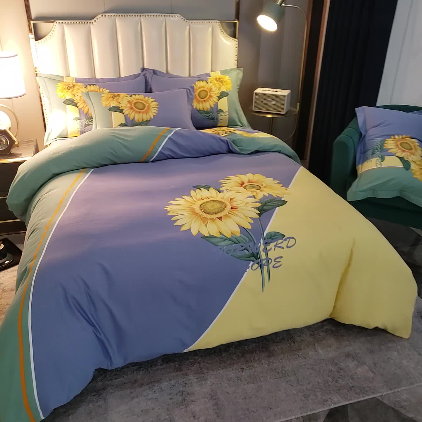 91家纺网 家纺一手货源 找家纺 雲归梦 2020新款全棉生态磨毛大版四件套 冬季恋歌