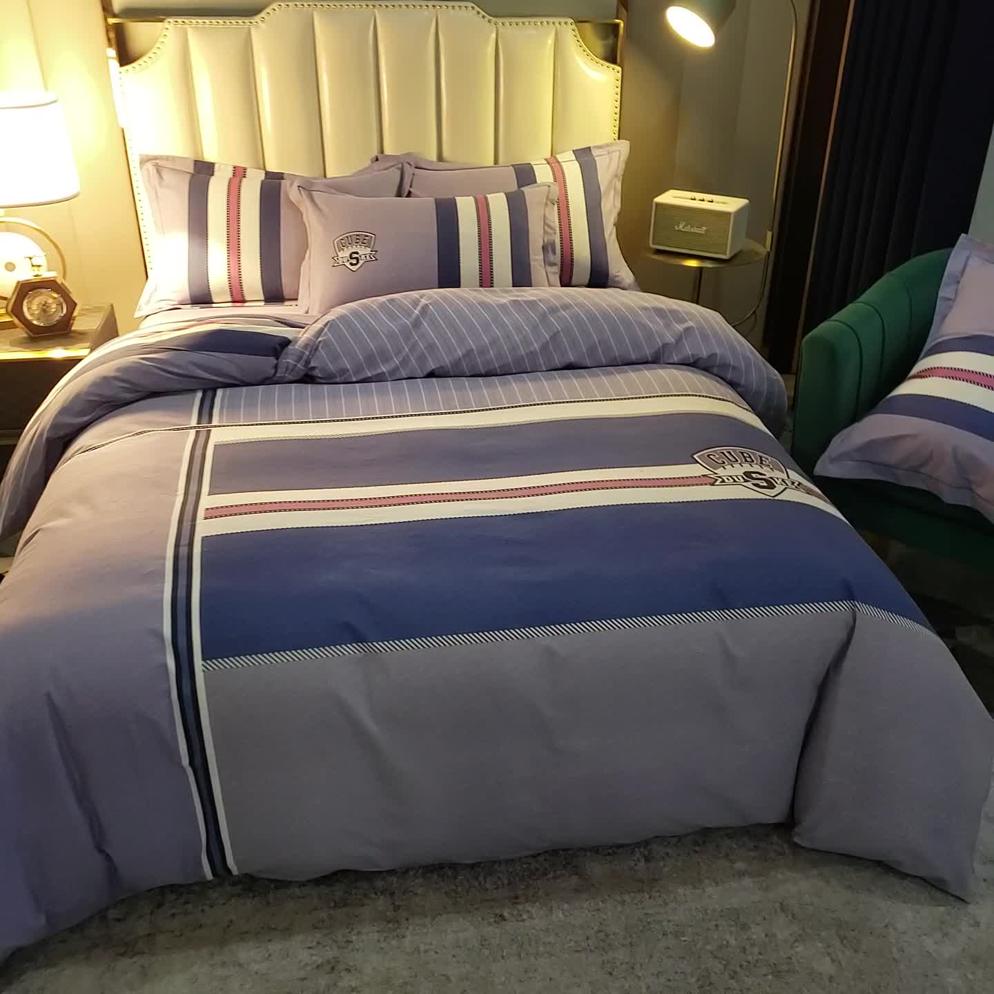 91家纺网 家纺一手货源 找家纺 雲归梦 2020新款全棉生态磨毛大版四件套 菲乐