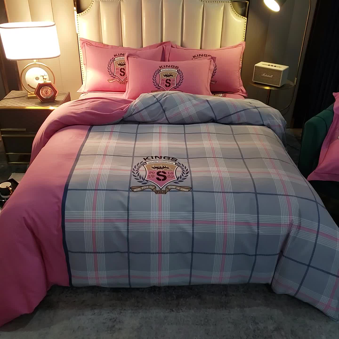 91家纺网 家纺一手货源 找家纺 雲归梦 2020新款全棉生态磨毛大版四件套 王者保罗