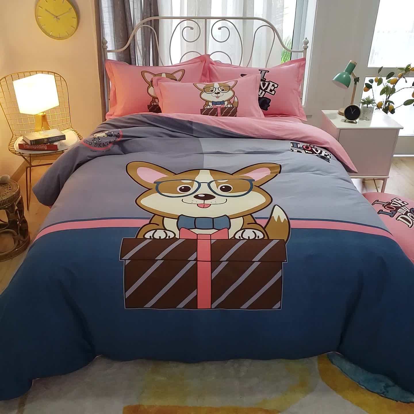 91家纺网 家纺一手货源 找家纺 雲归梦 2020新款全棉生态磨毛大版四件套 喵趣