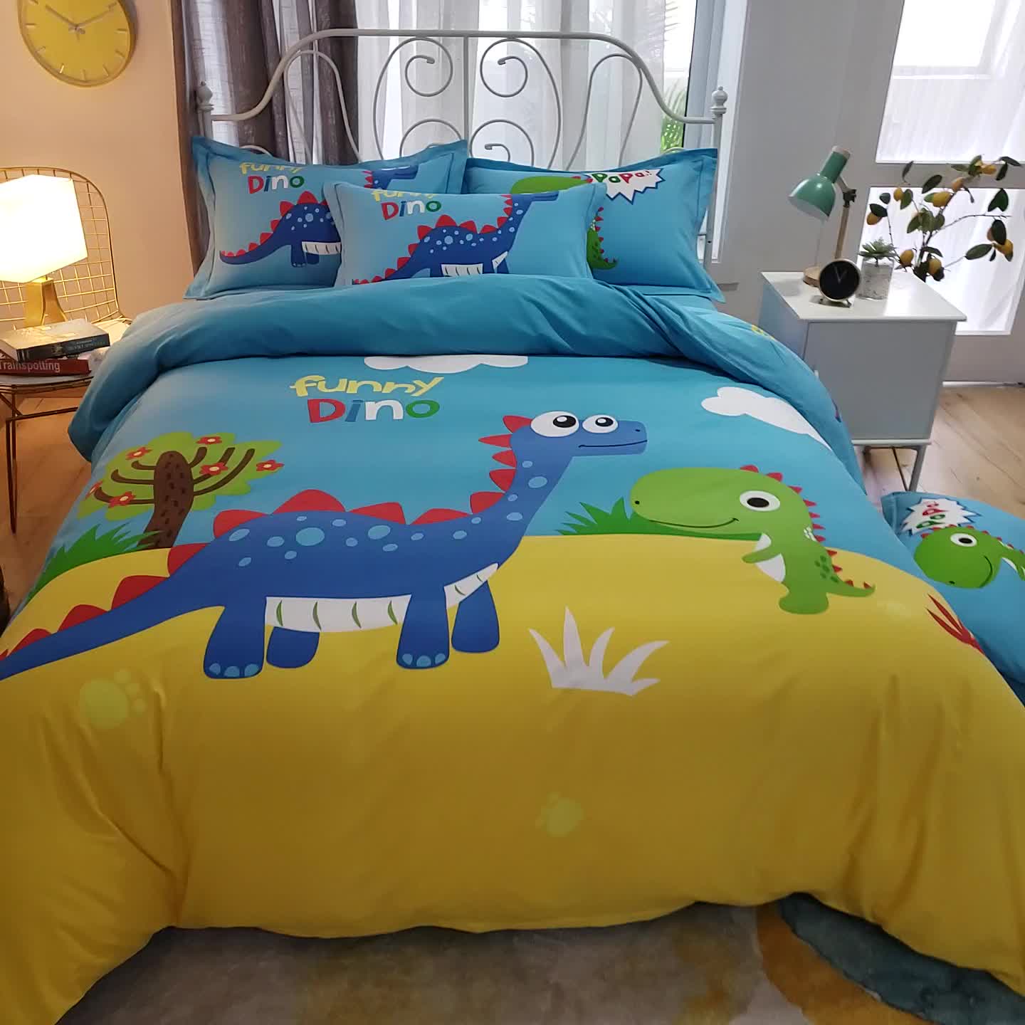 91家纺网 家纺一手货源 找家纺 雲归梦 2020新款全棉生态磨毛大版四件套 乐学派-兰