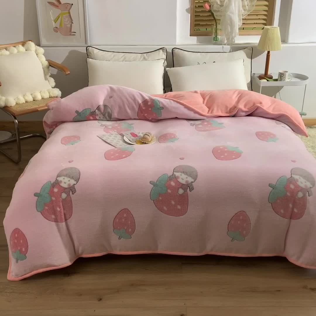 91家纺网 家纺一手货源 找家纺 （总）甜之梦 2025新款310g雪花绒单品包边被套