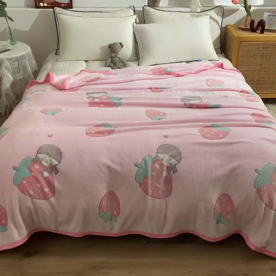 91家纺网 家纺一手货源 找家纺 （总）甜之梦 2025新款310g雪花绒单品毛毯