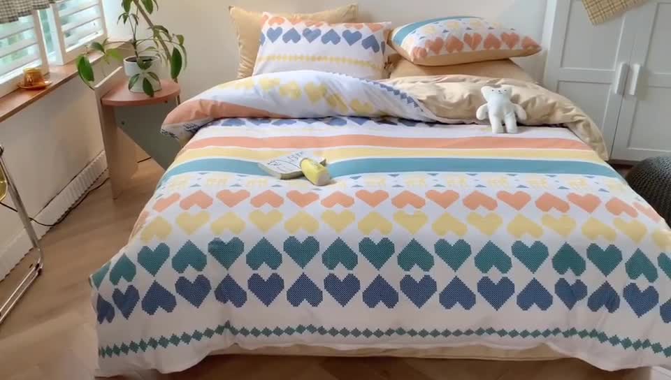 91家纺网 家纺一手货源 找家纺 澳萝拉 2020新款棉加绒印花四件套 波西时光