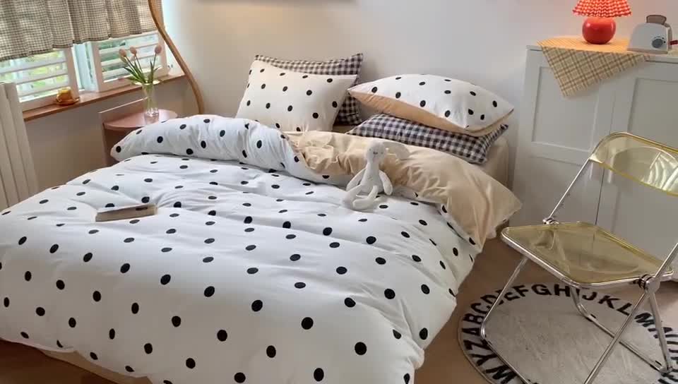 91家纺网 家纺一手货源 找家纺 澳萝拉 2020新款棉加绒印花四件套 欧若拉白