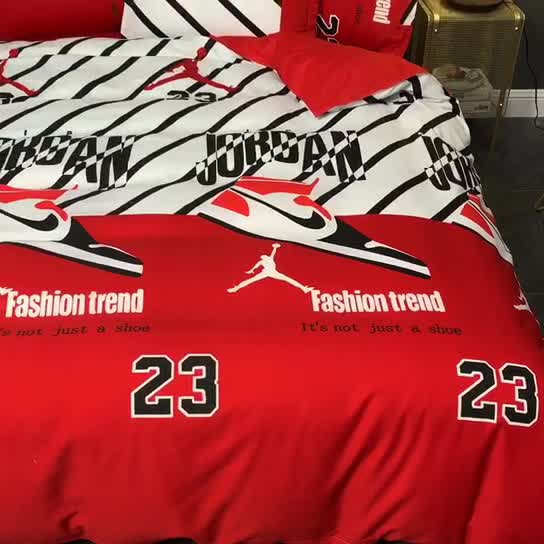 91家纺网 家纺一手货源 找家纺 乐居坊 2020新款简约小清新芦荟棉四件套 潮人之家