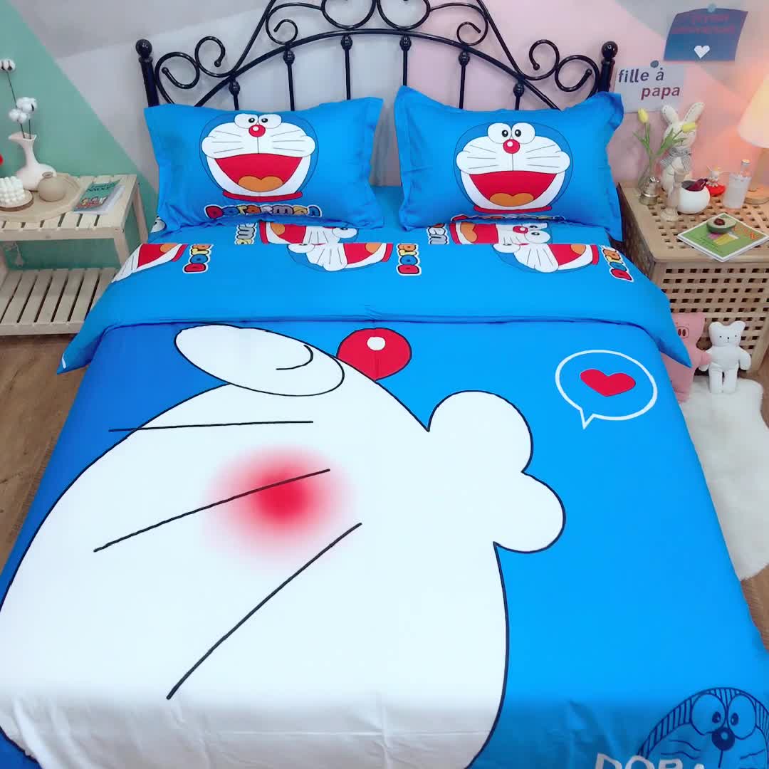 91家纺网 家纺一手货源 找家纺 金爱家 2021新款13070卡通全棉四件套 亲亲