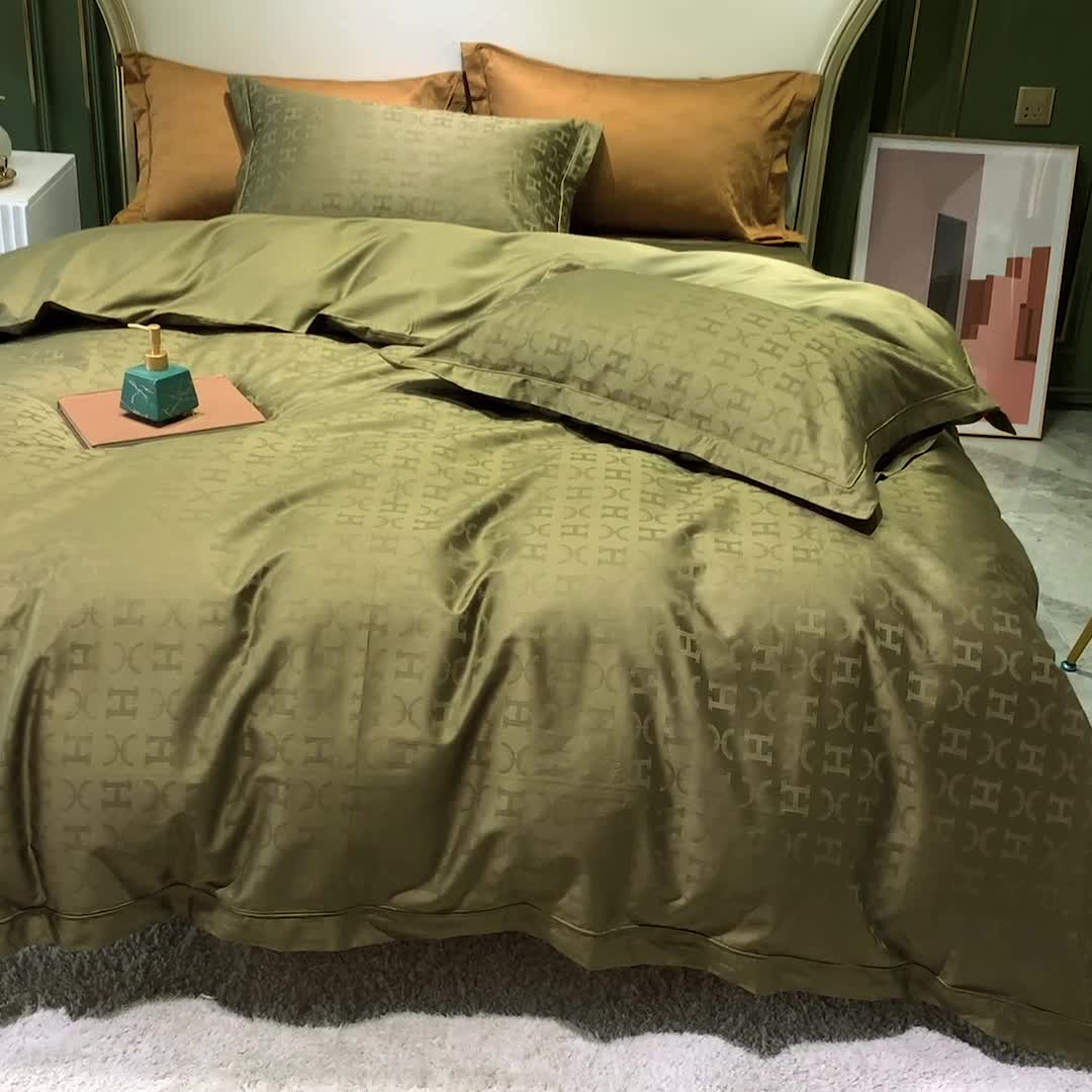 91家纺网 家纺一手货源 找家纺 优然居 2021新款100支提花系列四件套实拍 康瑟夫