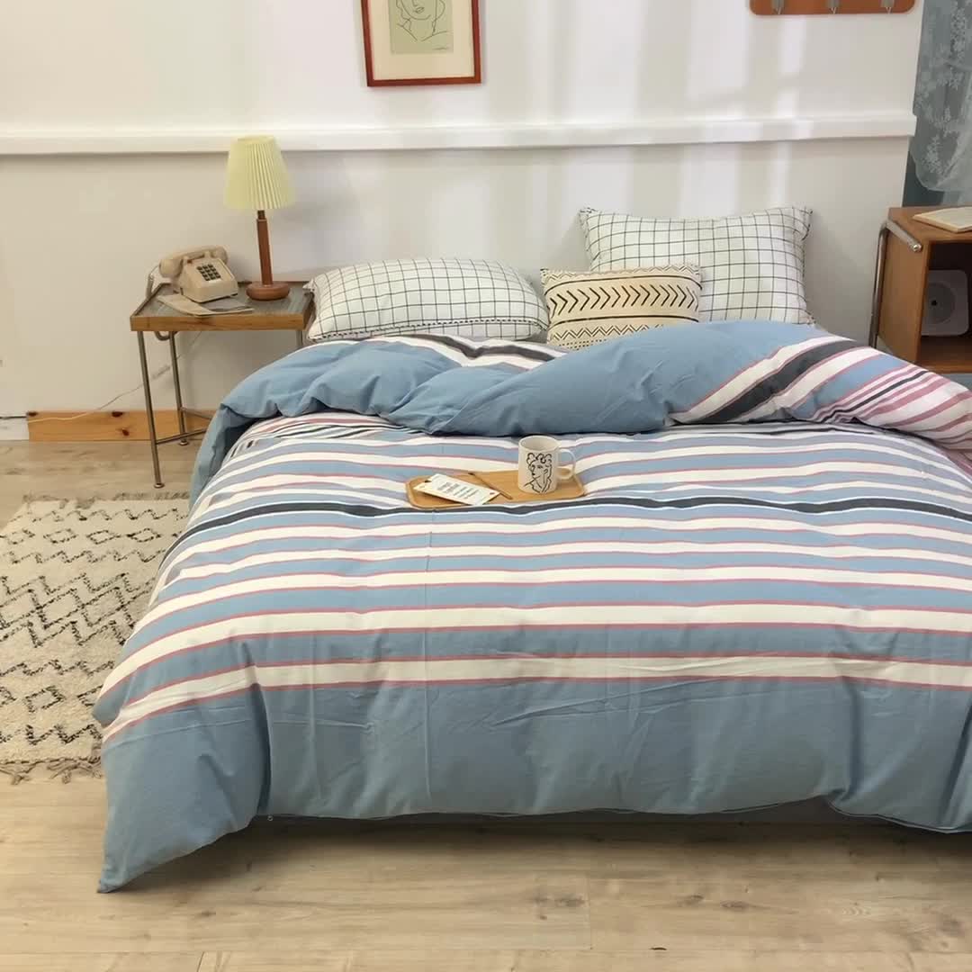 91家纺网 家纺一手货源 找家纺 甜之梦2025新款水洗棉单品被套（任何尺寸都可以定做） 觅初兰