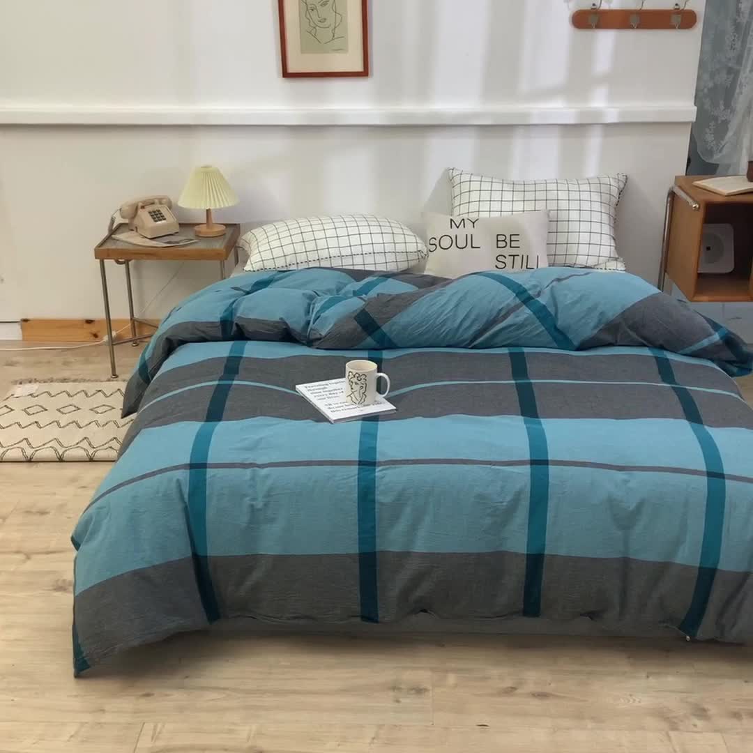 91家纺网 家纺一手货源 找家纺 甜之梦2025新款水洗棉单品被套（任何尺寸都可以定做） 木槿兰