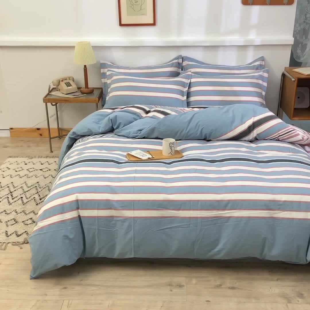 91家纺网 家纺一手货源 找家纺 甜之梦2025新款水洗棉四件套（任何尺寸都可以定做） 觅初兰