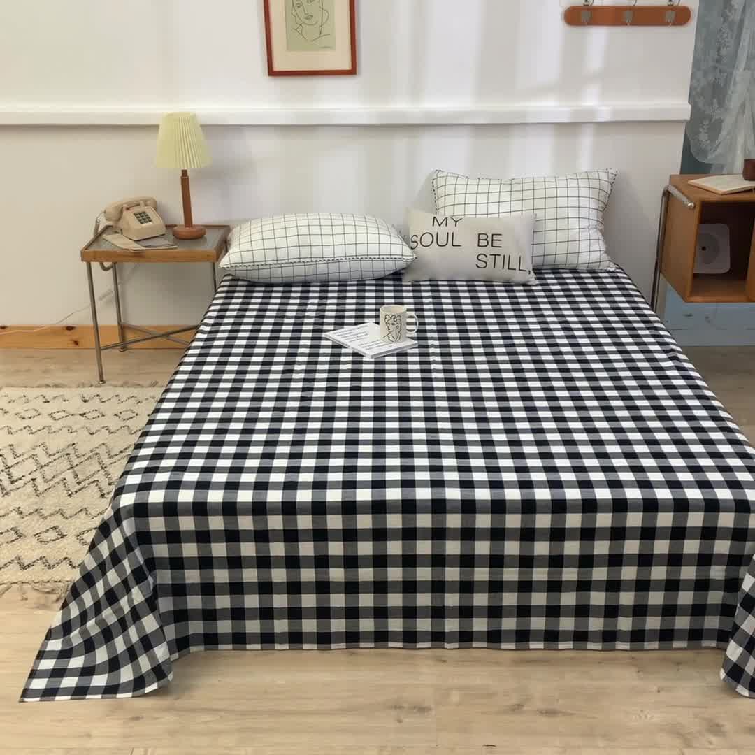 91家纺网 家纺一手货源 找家纺 （总）甜之梦2025新款水洗棉单品床单（任何尺寸都可以定做）