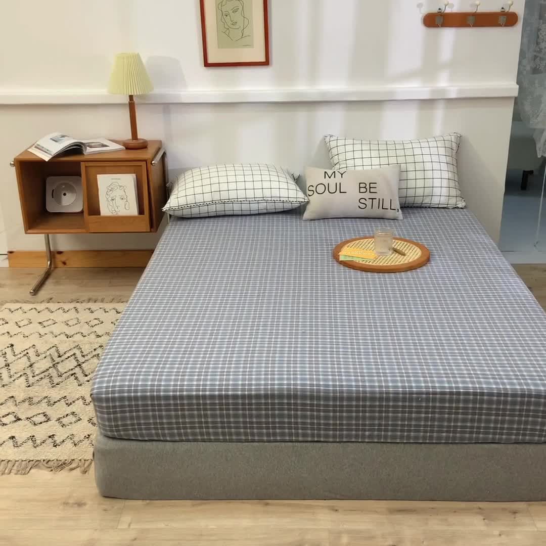 91家纺网 家纺一手货源 找家纺 甜之梦2025水洗棉单品床笠（任何尺寸都可以定做） 陌上花开