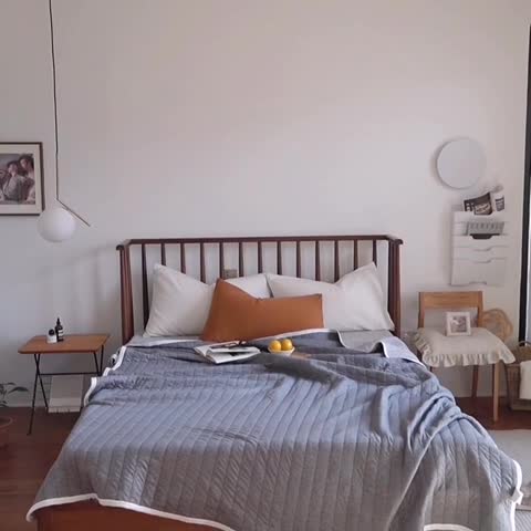 91家纺网 家纺一手货源 找家纺 法芙娜家纺 天竺棉夏凉被全棉空调被纯棉夏被纯色深灰