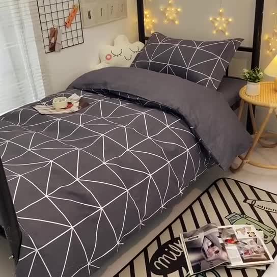 91家纺网 家纺一手货源 找家纺 朵希曼 全棉13372学生上下铺三件套系列 怡然