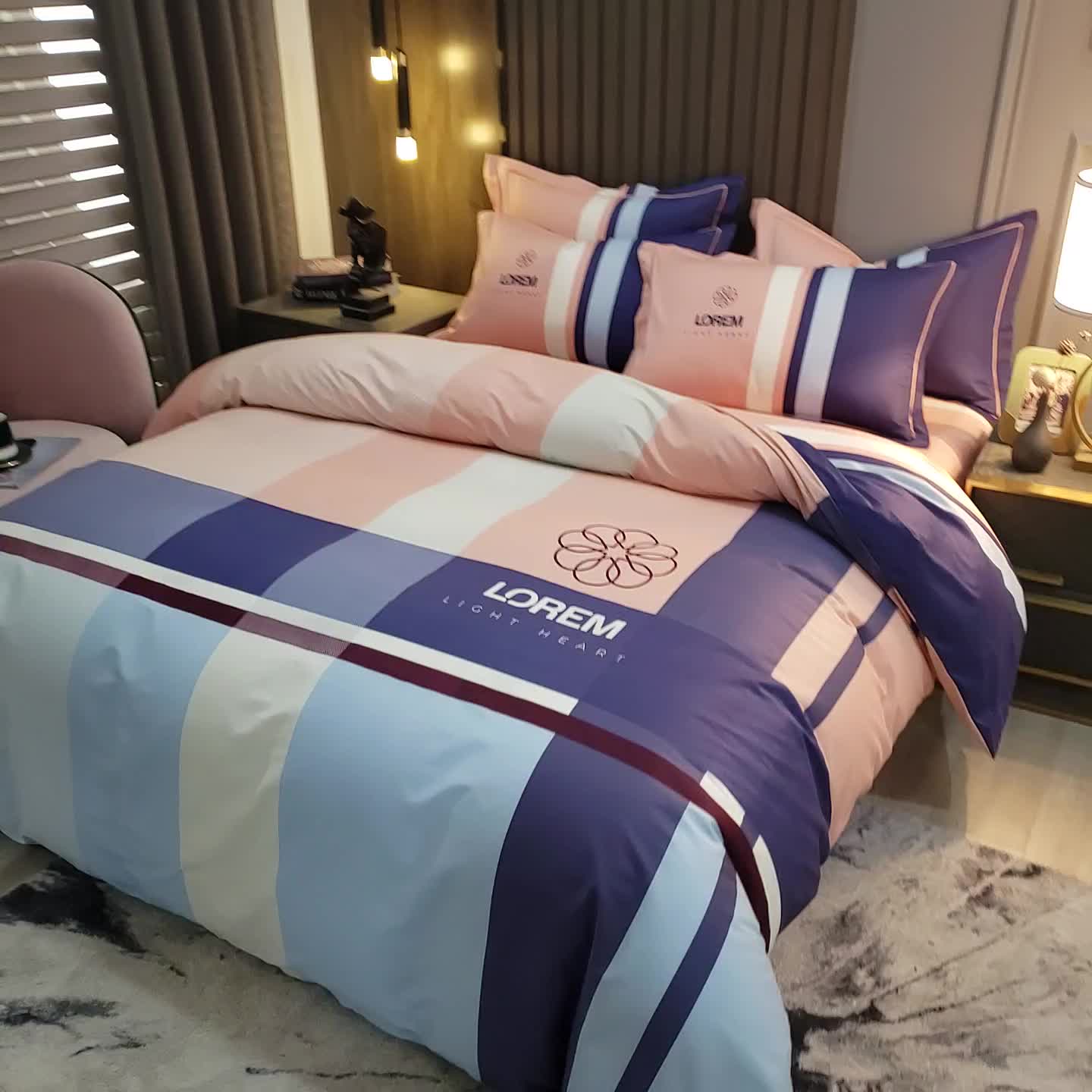 91家纺网 家纺一手货源 找家纺 （总）雲归梦2021全棉大版四件套第二批花卉格调系列