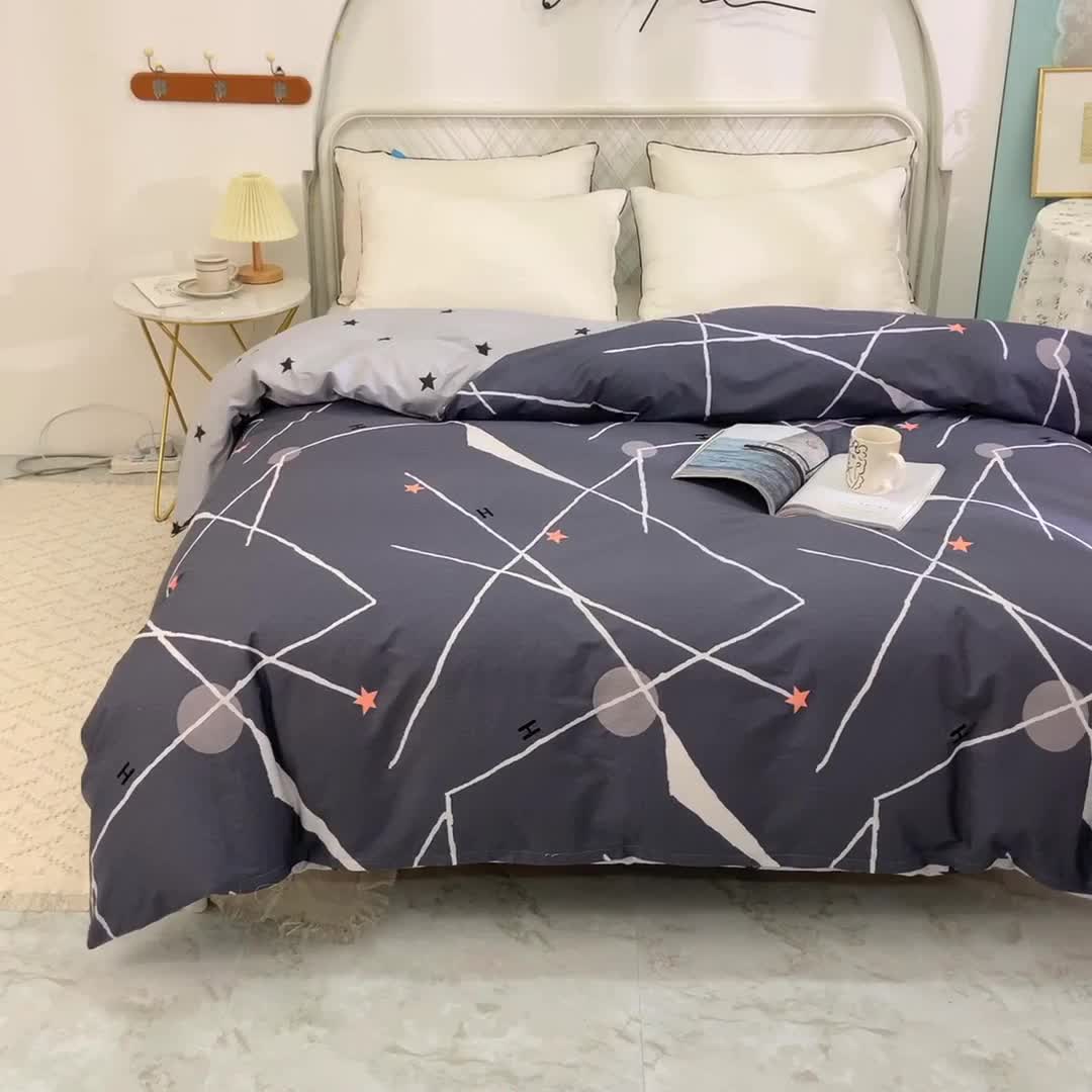 91家纺网 家纺一手货源 找家纺 甜之梦家纺 2025新款13372全棉印花被套流星雨
