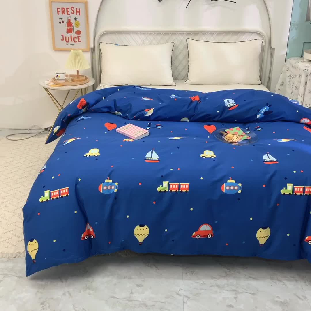 91家纺网 家纺一手货源 找家纺 甜之梦家纺 2025新款13372全棉印花被套摩登时光