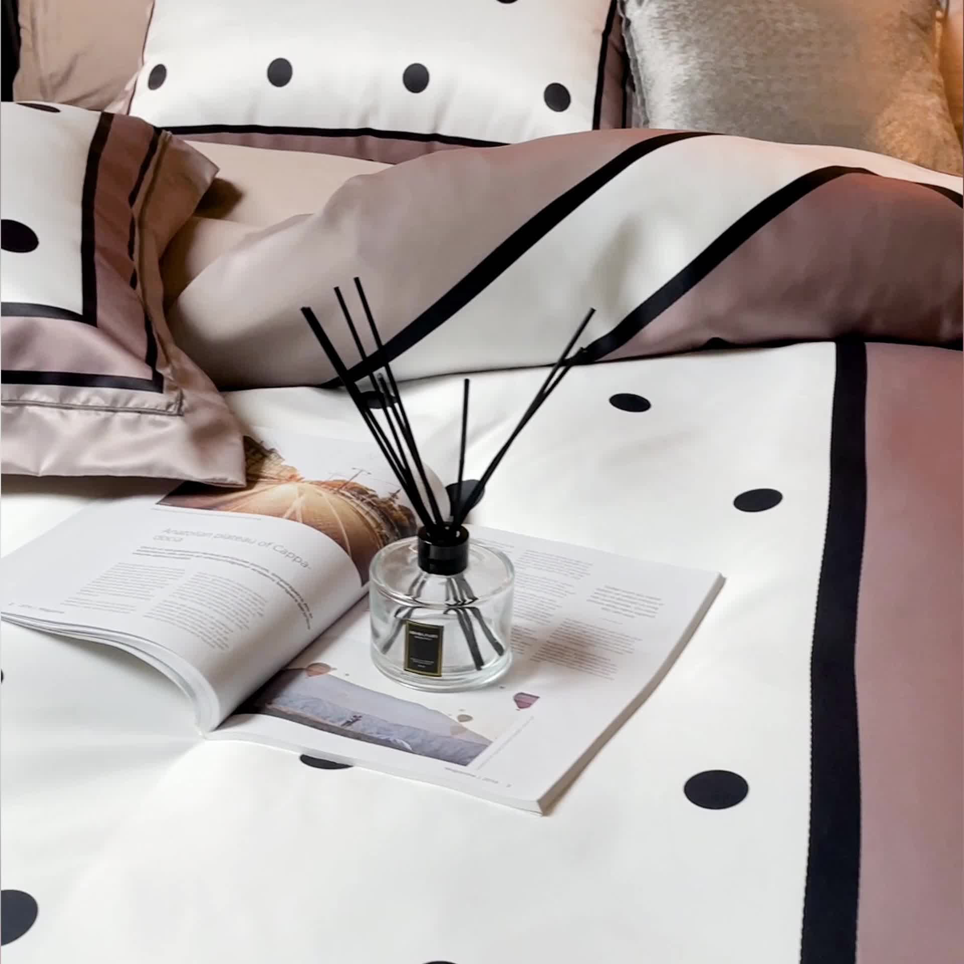 91家纺网 家纺一手货源 找家纺 宅家居2024新款轻奢60支水洗真丝全棉纯棉四件套悠选