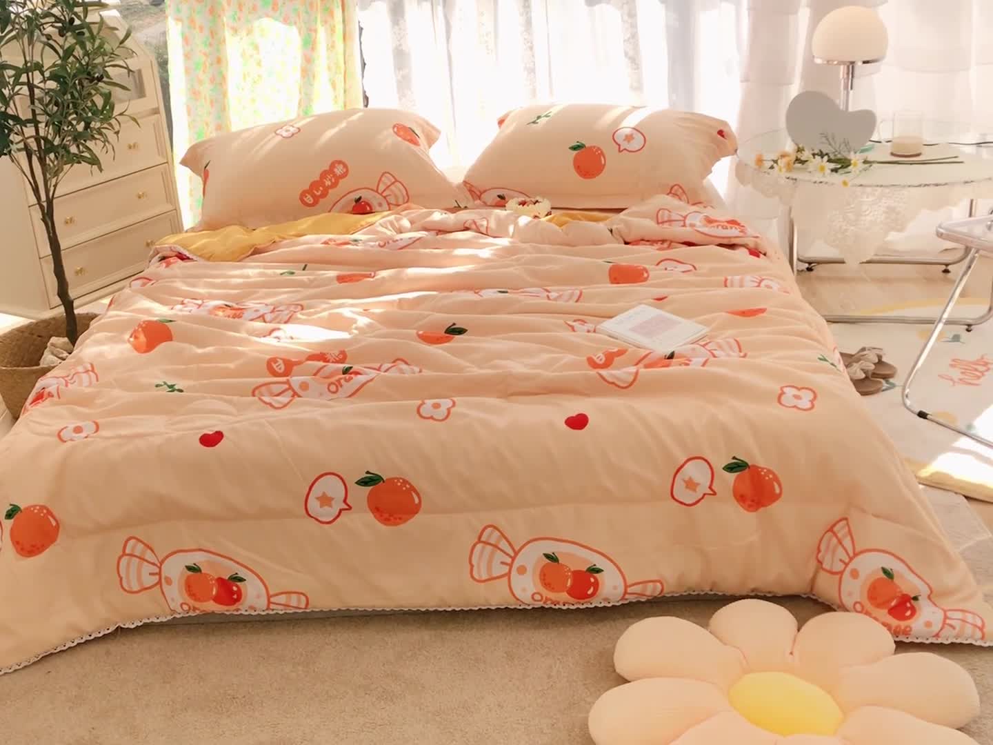 91家纺网 家纺一手货源 找家纺 （总）慕尚 2025新款水洗棉夏被