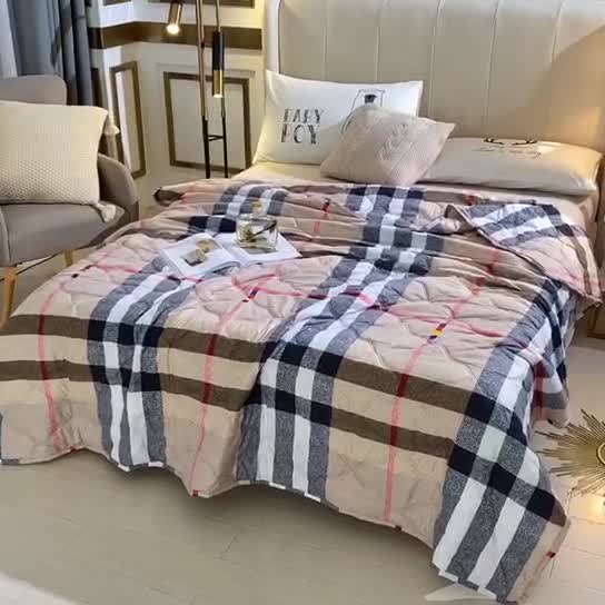 91家纺网 家纺一手货源 找家纺 畅销被业2021新款芦荟棉夏被夏凉被  格调