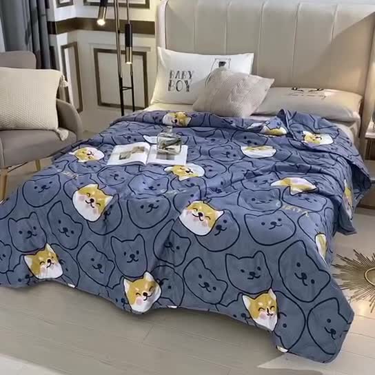 91家纺网 家纺一手货源 找家纺 畅销被业2021新款芦荟棉夏被夏凉被 秋田