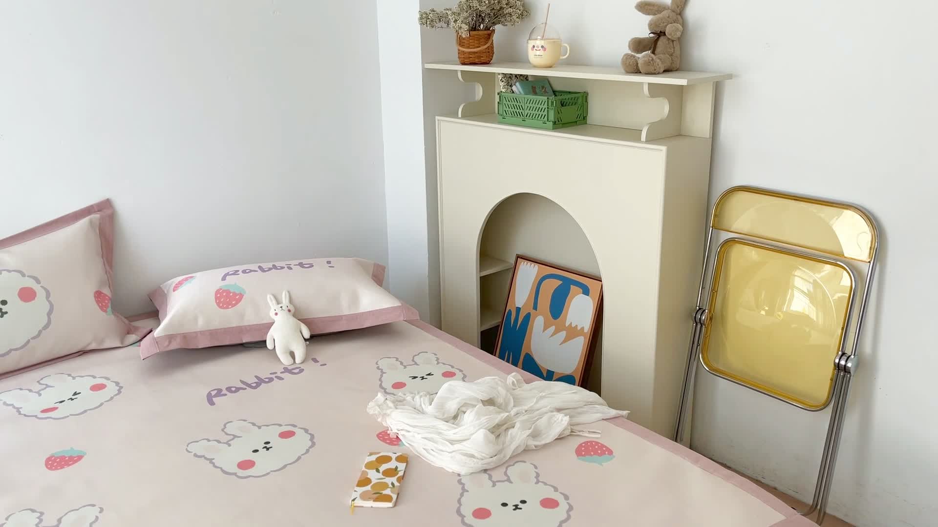 91家纺网 家纺一手货源 找家纺 时年 2021新款水洗养生冰丝凉席 美丽兔