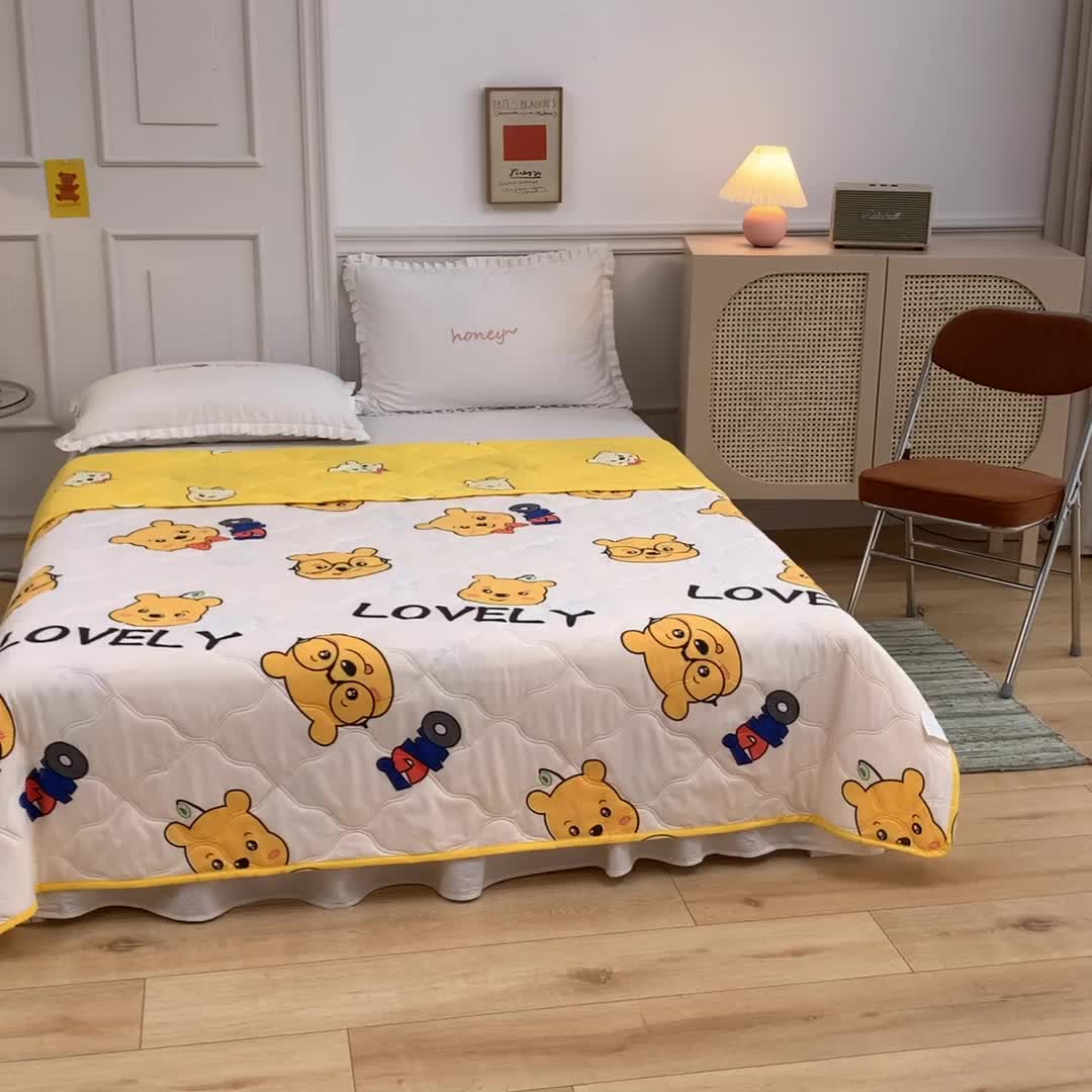 91家纺网 家纺一手货源 找家纺 （总）百花王 2022新款芦荟棉夏凉被