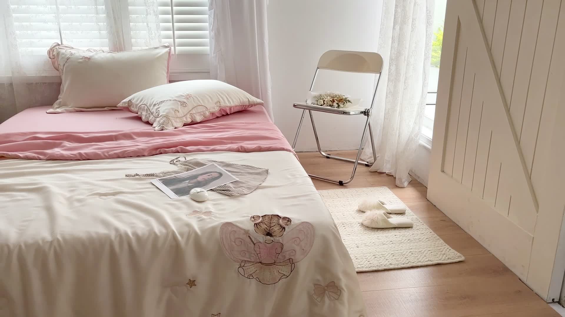 91家纺网 家纺一手货源 找家纺 星野家居 2021新款80s天丝夏被系列 小公主米拉