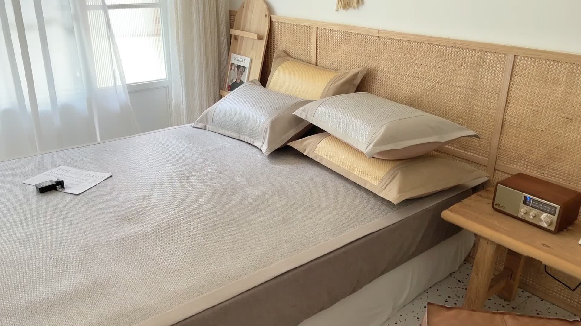 91家纺网 家纺一手货源 找家纺 时年 2021新款高品质御藤席 御藤-灰色