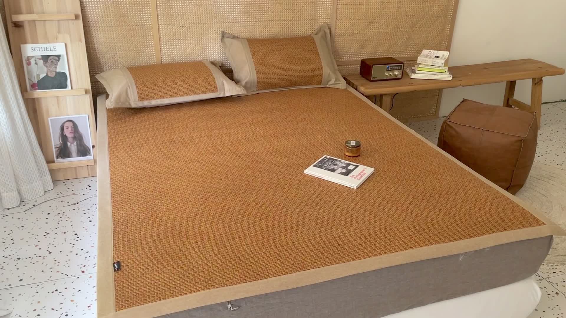 91家纺网 家纺一手货源 找家纺 时年 2021新款高品质御藤席 御藤-原色